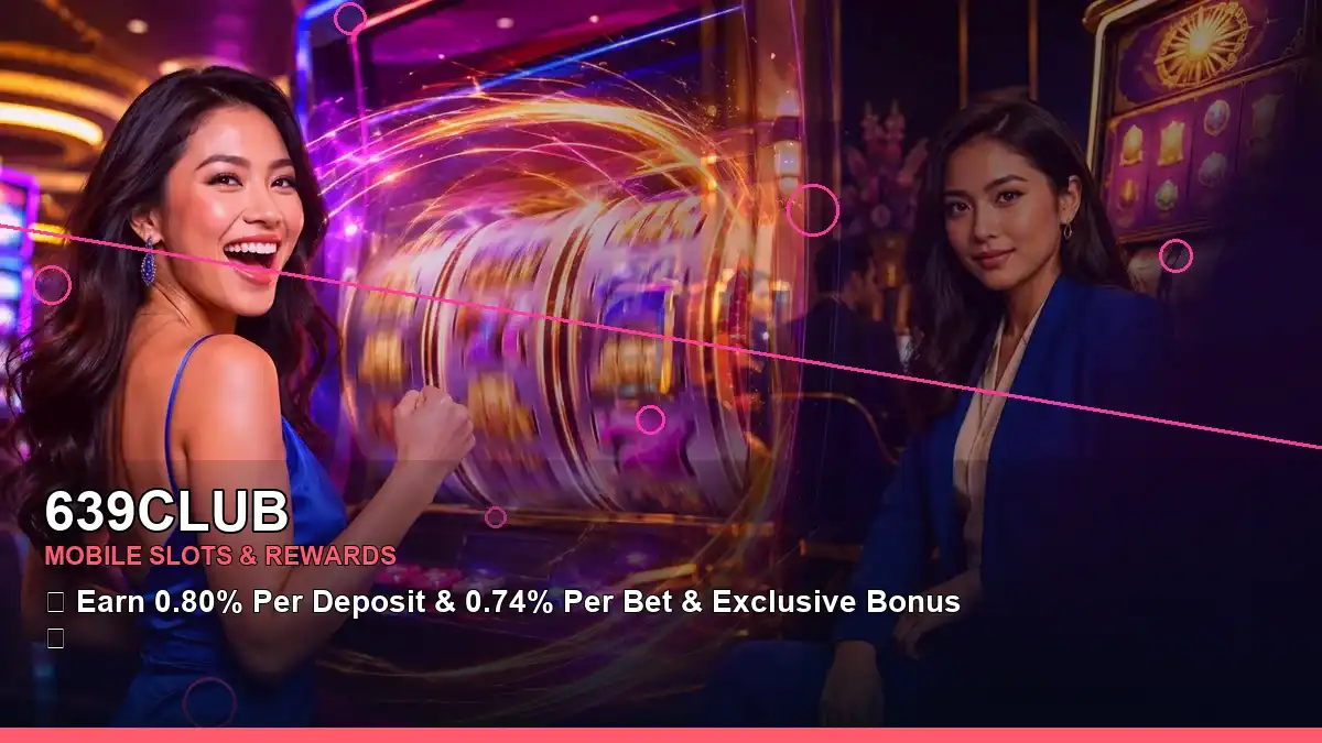 639CLUB neon slot games with an adult Filipina casino host